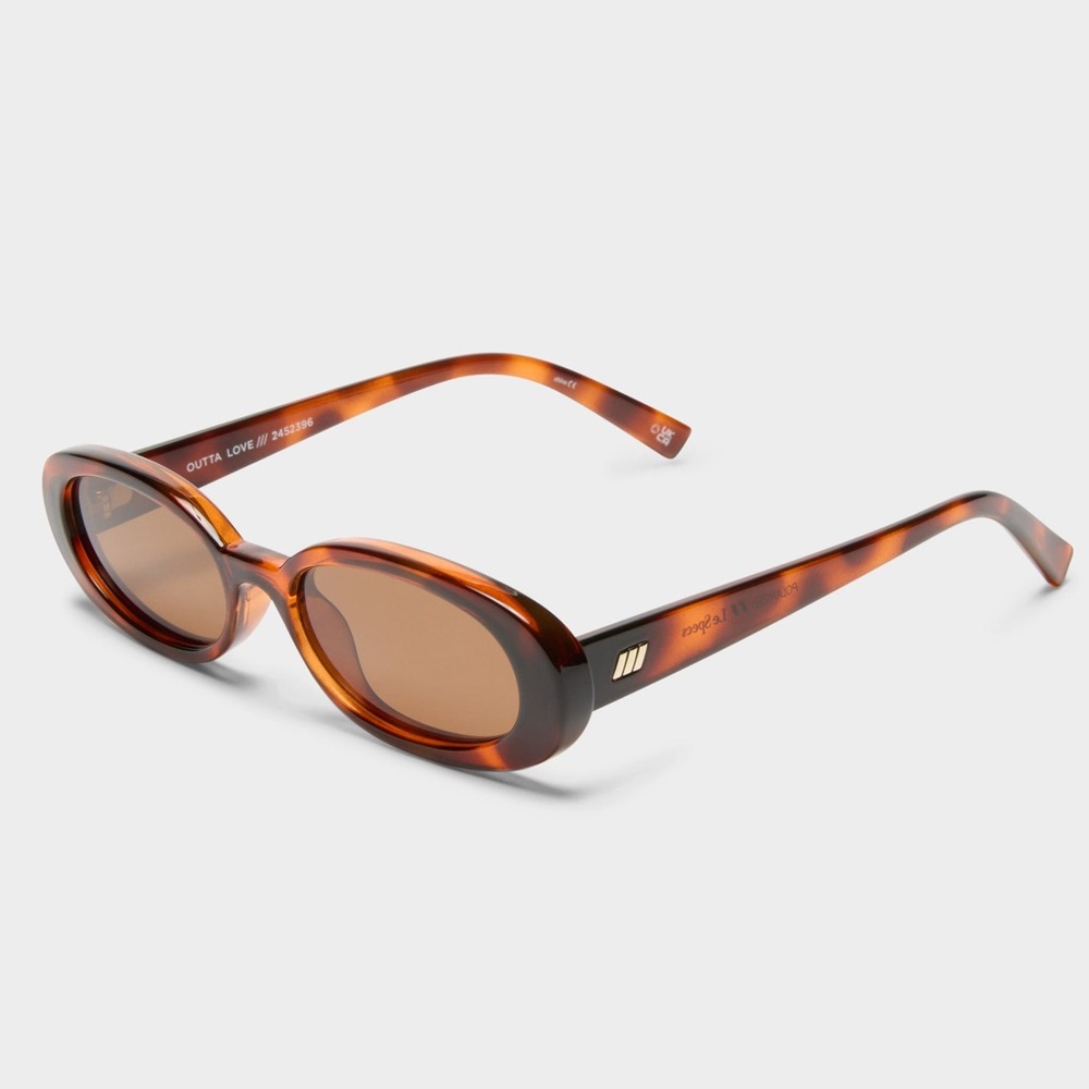 LE SPECS OUTTA LOVE OVAL GLASSES| TOFFEE TORT LIGHT BROWN